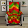 Knitted Reggae Pattern Print Armchair Protector