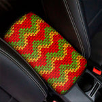Knitted Reggae Pattern Print Car Center Console Cover