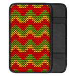 Knitted Reggae Pattern Print Car Center Console Cover