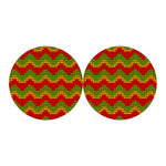 Knitted Reggae Pattern Print Car Coasters