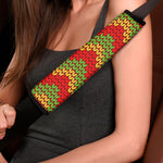 Knitted Reggae Pattern Print Car Seat Belt Covers