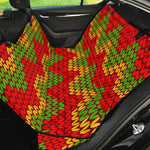 Knitted Reggae Pattern Print Pet Car Back Seat Cover