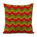 Knitted Reggae Pattern Print Pillow Cover