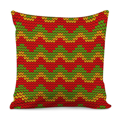 Knitted Reggae Pattern Print Pillow Cover