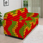 Knitted Reggae Pattern Print Sofa Cover
