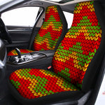 Knitted Reggae Pattern Print Universal Fit Car Seat Covers