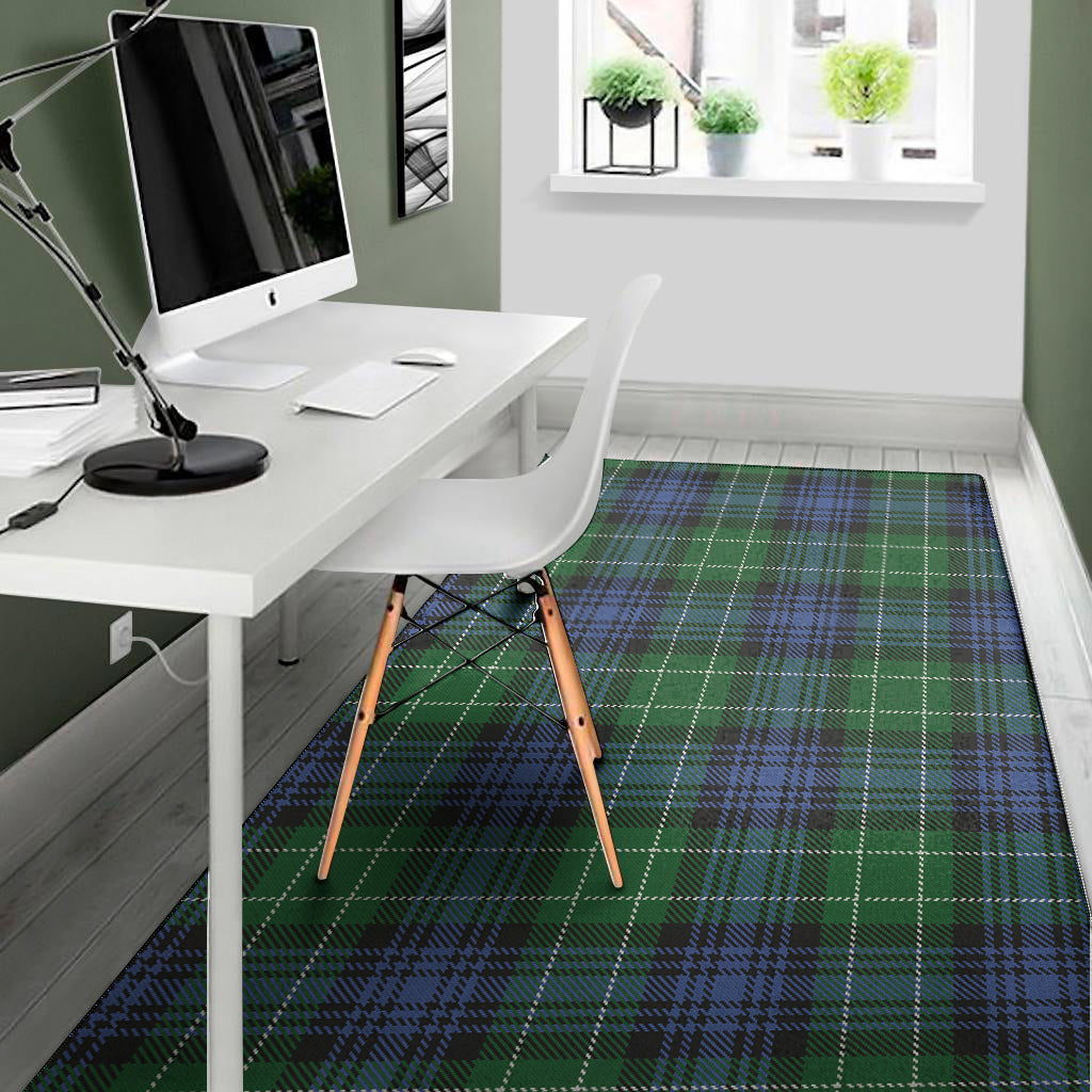 Knitted Scottish Plaid Print Area Rug