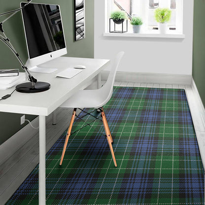 Knitted Scottish Plaid Print Area Rug