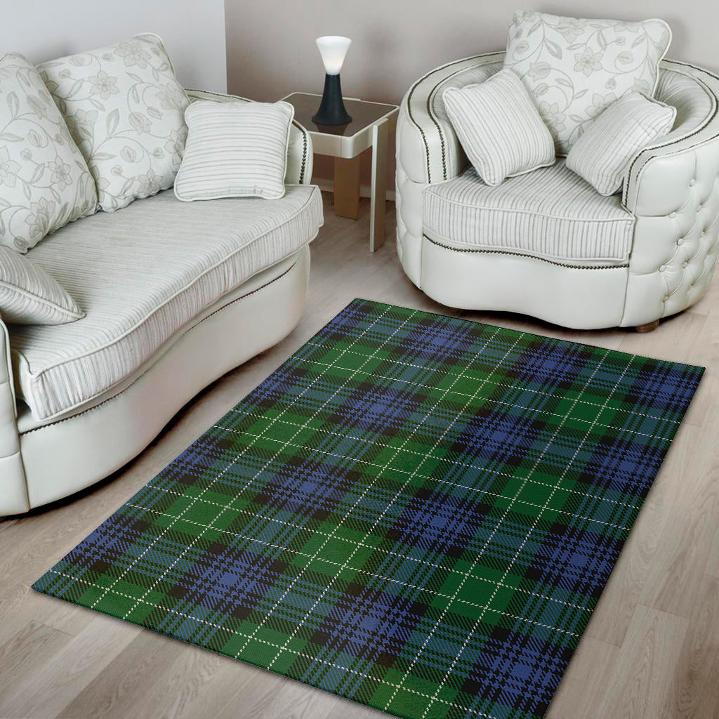 Knitted Scottish Plaid Print Area Rug