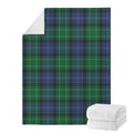 Knitted Scottish Plaid Print Blanket