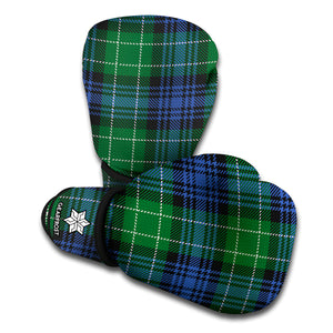 Knitted Scottish Plaid Print Boxing Gloves