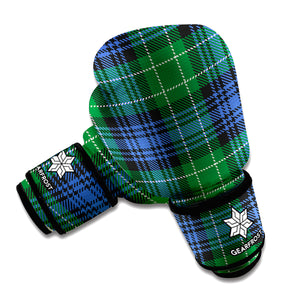 Knitted Scottish Plaid Print Boxing Gloves