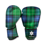 Knitted Scottish Plaid Print Boxing Gloves