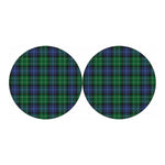 Knitted Scottish Plaid Print Car Coasters