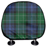 Knitted Scottish Plaid Print Car Headrest Covers