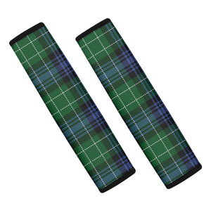 Knitted Scottish Plaid Print Car Seat Belt Covers