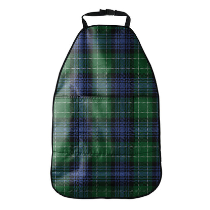 Knitted Scottish Plaid Print Car Seat Organizers
