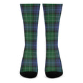 Knitted Scottish Plaid Print Crew Socks