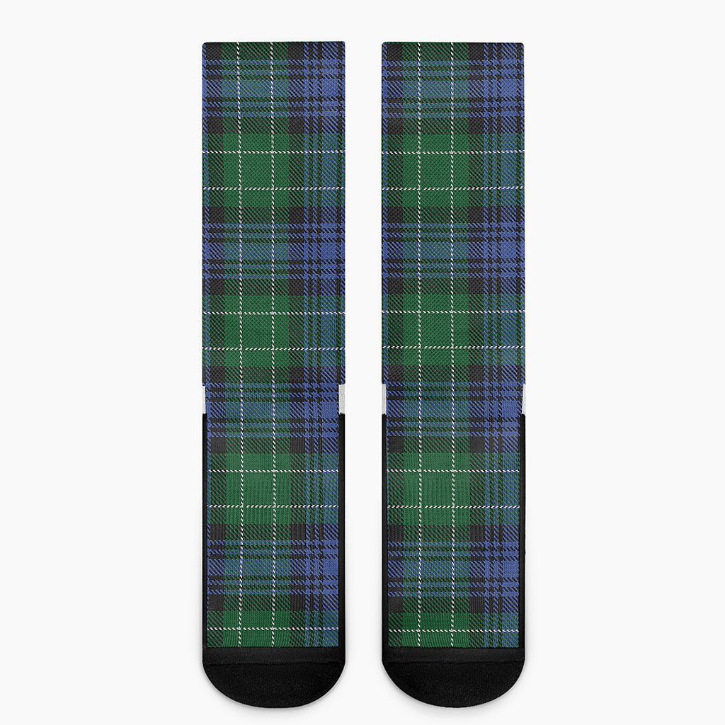 Knitted Scottish Plaid Print Crew Socks