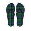 Knitted Scottish Plaid Print Flip Flops