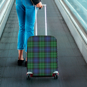 Knitted Scottish Plaid Print Luggage Cover