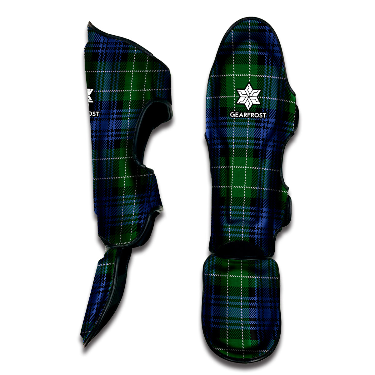 Knitted Scottish Plaid Print Muay Thai Shin Guard