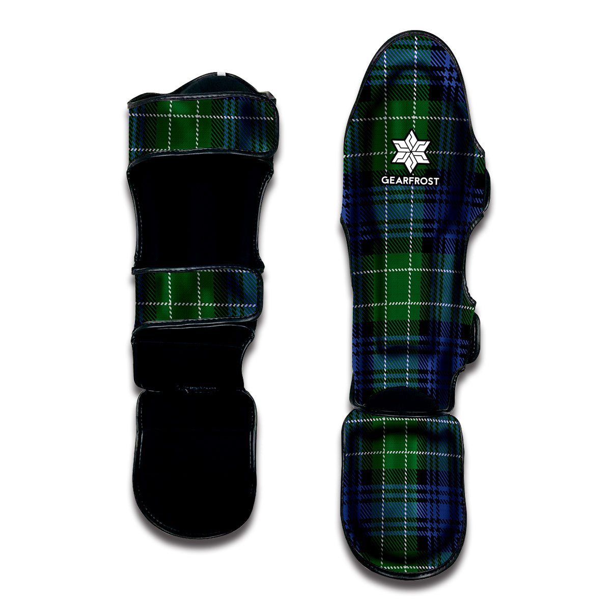 Knitted Scottish Plaid Print Muay Thai Shin Guard