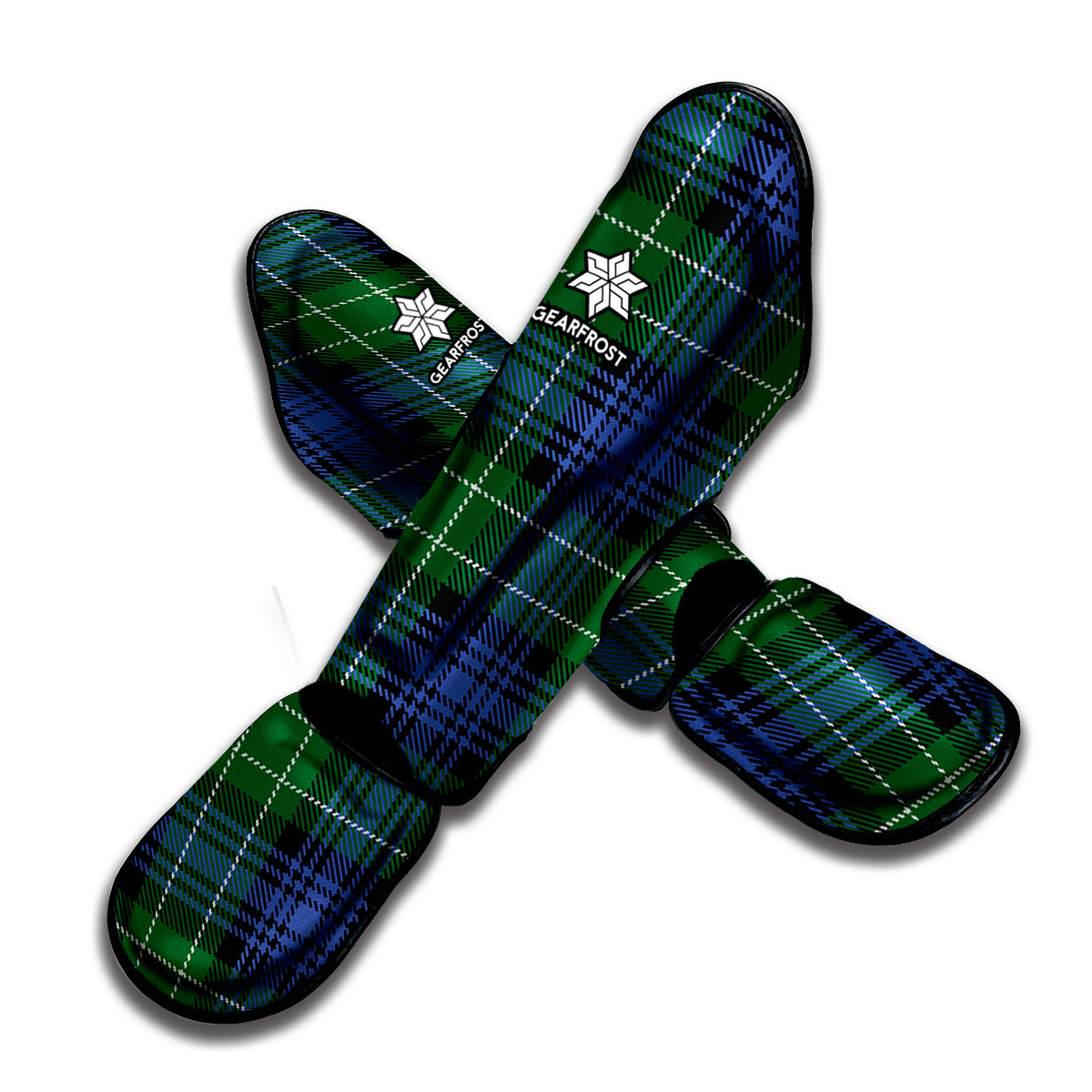 Knitted Scottish Plaid Print Muay Thai Shin Guard