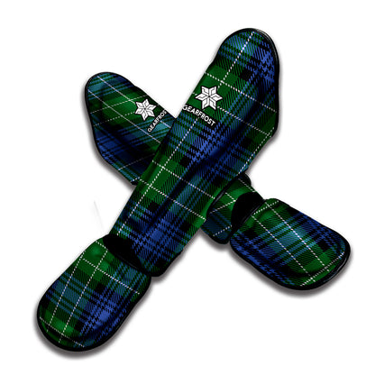 Knitted Scottish Plaid Print Muay Thai Shin Guard