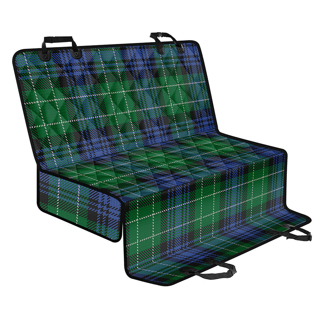 Knitted Scottish Plaid Print Pet Car Back Seat Cover