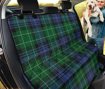 Knitted Scottish Plaid Print Pet Car Back Seat Cover