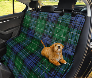 Knitted Scottish Plaid Print Pet Car Back Seat Cover