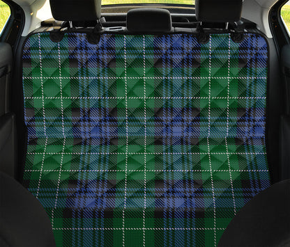 Knitted Scottish Plaid Print Pet Car Back Seat Cover