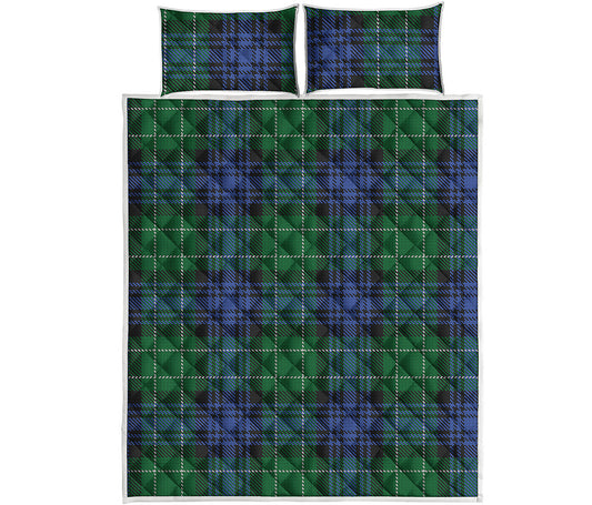 Knitted Scottish Plaid Print Quilt Bed Set