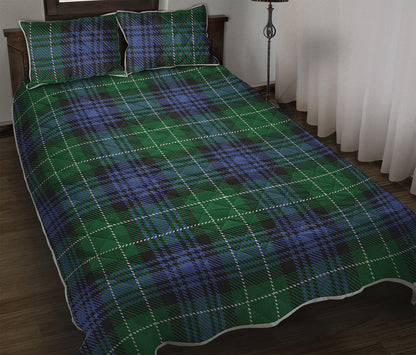 Knitted Scottish Plaid Print Quilt Bed Set