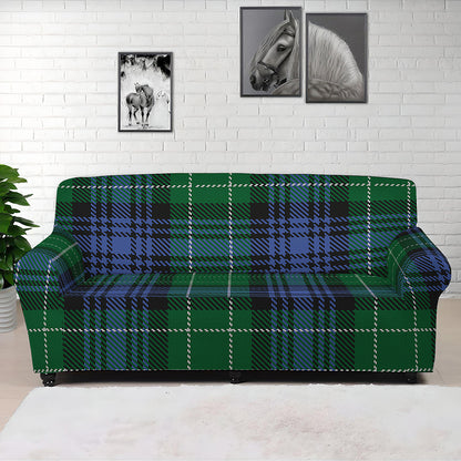 Knitted Scottish Plaid Print Sofa Cover