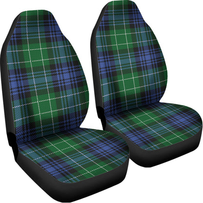 Knitted Scottish Plaid Print Universal Fit Car Seat Covers