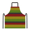 Knitted Style Reggae Pattern Print Apron