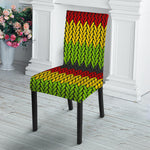 Knitted Style Reggae Pattern Print Dining Chair Slipcover