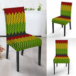 Knitted Style Reggae Pattern Print Dining Chair Slipcover