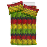Knitted Style Reggae Pattern Print Duvet Cover Bedding Set