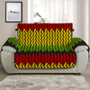 Knitted Style Reggae Pattern Print Half Sofa Protector