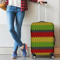 Knitted Style Reggae Pattern Print Luggage Cover