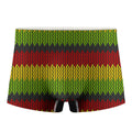 Knitted Style Reggae Pattern Print Men's Boxer Briefs