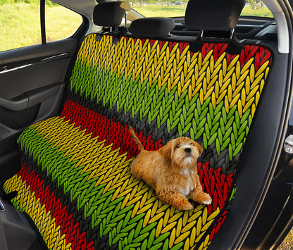 Knitted Style Reggae Pattern Print Pet Car Back Seat Cover
