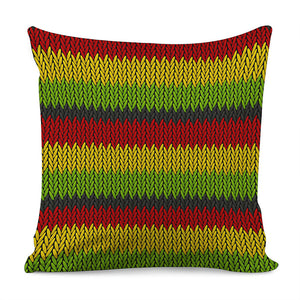 Knitted Style Reggae Pattern Print Pillow Cover