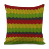 Knitted Style Reggae Pattern Print Pillow Cover