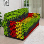 Knitted Style Reggae Pattern Print Sofa Cover