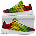 Knitted Style Reggae Pattern Print Sport Shoes GearFrost