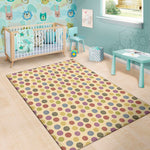 Knitting Yarn Pattern Print Area Rug